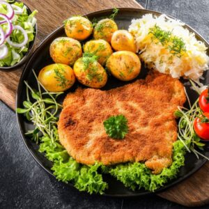 Kotlet schabowy z ziemniakami